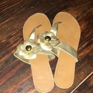 Gold sandals